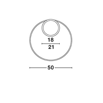 Lyora Ronde plafondlampFuline goud Ø 50cm - 9348071