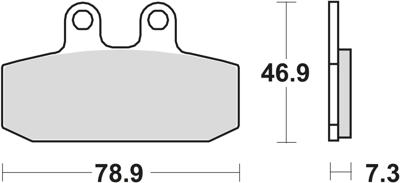 TRW remblokken "mcb 557 brake pad mcb 557 srm sintered metal