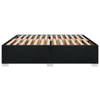 Bedframe zonder matras stof zwart 200x200 cm - thumbnail