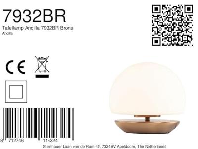 Steinhauer Tafellamp ancilla LED 7932br brons