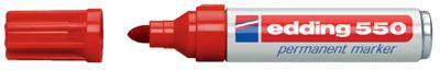 Edding edding 550 4-550002 Permanent marker Rood Watervast: Ja