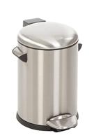 EKO Vepa Bins Belle Deluxe Pedaalemmer 3L Mat RVS - thumbnail