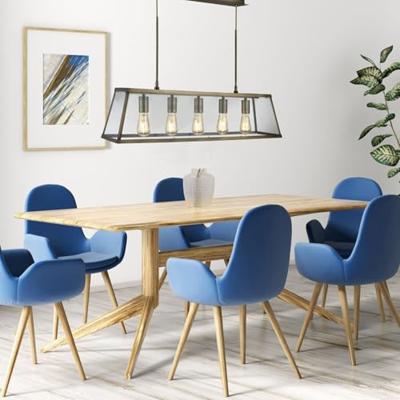 Searchlight Landelijke hanglampVoyager 5-lichts antiek brons - 4614-5AB