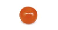 Rubber bal massief hondenspeeltje oranje 7.5 cm - thumbnail