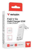 USB-kabel Verbatim 32355-VERB 65 W Wit - thumbnail