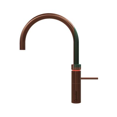 Quooker Fusion Round kokendwaterkraan - draaibare uitloop - PRO3 reservoir - Warm / kokend water - rosé koper 3FRRCO