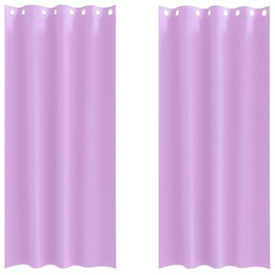 VidaXL Zwart-out gordijnen met ringen 2 pcs paars 245 x 140 cm