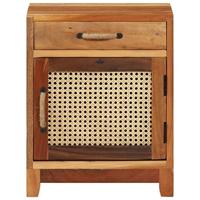 Nachtkastje 40x30x50 cm massief gerecycled hout - thumbnail