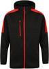 Finden+Hales FH622 Adults Active Softshell Jacket - Black/Red - L - thumbnail