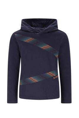 B.Nosy winter t-shirt jongens - navy blauw - Ted - capuchon/longsleeve