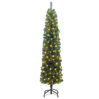 VidaXL Kunstkerstboom groen 240 cm pvc en staal en kunststof VidaXL Kunstkerstboom groen 240 cm pvc en staal en kunststof
