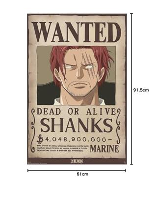 Poster One Piece - Wanted Shanks 61x91,5cm