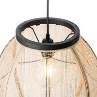 QAZQA Oosterse hanglamp bruin 35 cm - Rob - thumbnail