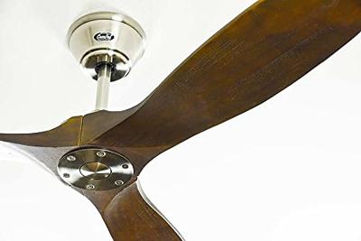 CasaFan ECO GENUINO 180 BN-NB Plafondventilator 30 W (Ø x h) 1800 mm x 290 mm Chroom Met afstandsbediening, Met wintermodus