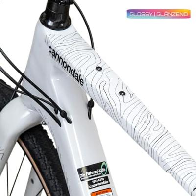 Unleazhed unscratch - gravelbike frame protection film bpg01 topolines black