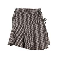 Frankie & Liberty Meisjes broek/rok - May - Fresh abrikoos / Zwart geruit - thumbnail