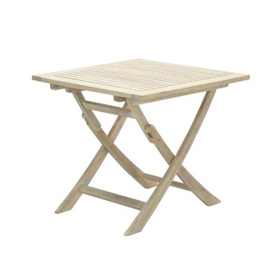 Kent vouwtafel 80x80xH72 acacia white wash Garden Impressions - Garden impressions
