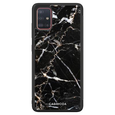 Samsung Galaxy A51 hoesje - Marmer zwart