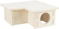 TRIXIE KNAAGDIERHUIS 3 KAMERS ONBEHANDELD HOUT NATUREL 30X30X12 CM - thumbnail