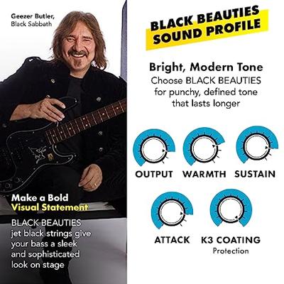 DR Strings BKBT-50 Black Beauties tapered 50-110 set snaren voor elektrische basgitaar