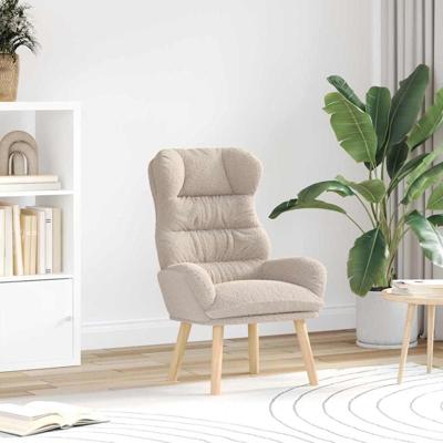 Fauteuil Lichtgrijs 69 x 74 x 93 cm Sherpa Stof