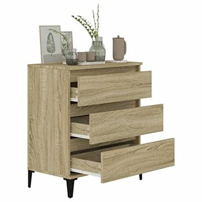 Dressoir 60x35x70 cm bewerkt hout sonoma eikenkleurig Dressoir 60x35x70 cm bewerkt hout sonoma eikenkleurig
