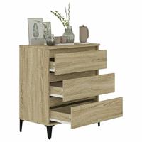 Dressoir 60x35x70 cm bewerkt hout sonoma eikenkleurig - thumbnail
