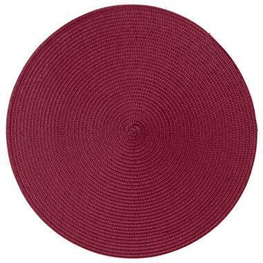 Deco onderlegger Arianne - fuchsia - Ø38 cm (1 stuk)