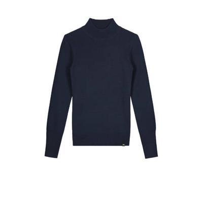 NIK&NIK fijngebreide trui Haldis donkerblauw