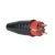 Showtec Rubber schuko stekker 230V/240V rood