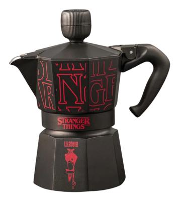 Italiaanse koffiemaker - BIALETTI - Moka express - Stranger Things Collectie - 3 kopjes - 130 ml - Zwart / Rood