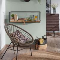 Kave Home Wandrek 'Elisha' 90cm, kleur Zwart - thumbnail