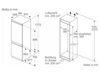 Bosch KIV86NSE0 Inbouw koel-vriescombinatie - thumbnail