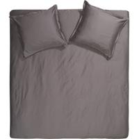 Cinderella dekbedovertrek Uni - antraciet - 140x200/220 cm - thumbnail
