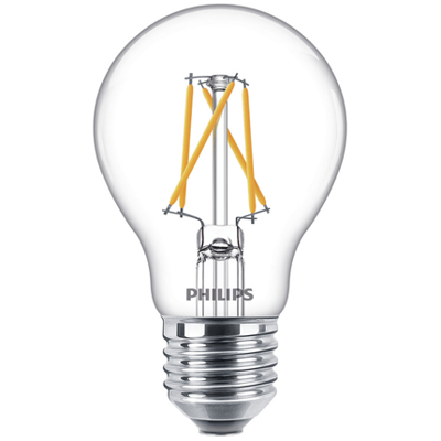 Philips LED 77213001 LED-lamp Energielabel F (A - G) E27 Peer 7.5 W, 3 W, 1.6 W = 60 W, 30 W, 16 W Warmwit (Ø x l) 6 cm x 10.4 cm Dimbaar 1 stuk(s)