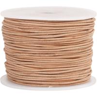Creativ Company Leerkoord, dikte 1 mm, beige, 50 m/ 1 rol - thumbnail