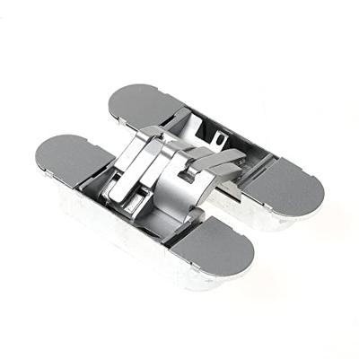 Intersteel Scharnier 130x30mm onzichtbaar zilvergrijs 3D verstelbaar Intersteel Scharnier 130x30mm onzichtbaar zilvergrijs 3D verstelbaar