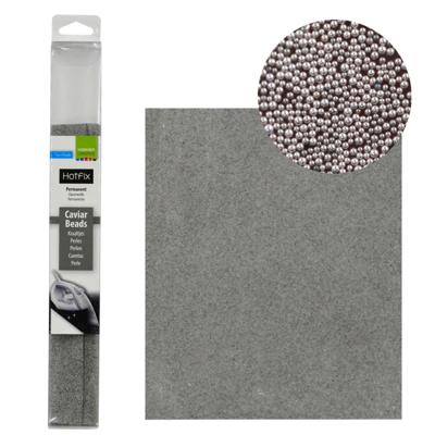 Vaessen Creative • hotfix caviar beads silver 24x20cm