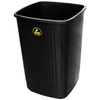 BJZ A-34058 Prullenbak ESD 50 l (b x h x d) 360 x 510 x 360 mm Kunststof Zwart 1 stuk(s) - thumbnail