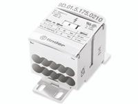 Finder 9D.01.5.175.0210 Verdeler Wit 12-polig 16 mm² 175 A 1000 V/AC, 1500 V/DC Geleidertype: L, N, PE - thumbnail
