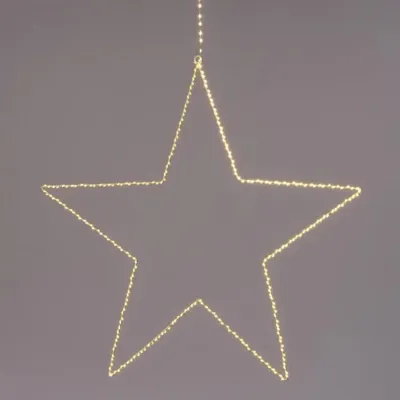 Anna's Collection LED ster metaal 300 lampjes wit Ø 56cm, warm wit