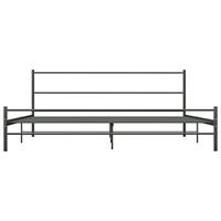 Bedframe metaal grijs 200x200 cm - thumbnail