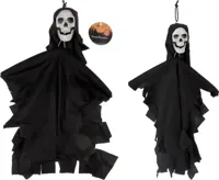 Halloween figuur skelet 40cm zwart - thumbnail