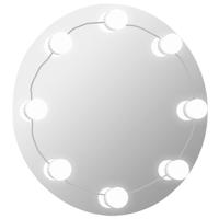 VidaXL Wandspiegel met led-lampen rond glas - thumbnail