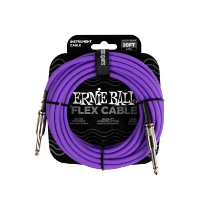 Ernie Ball 6420 Flex 6 meter instrumentkabel paars