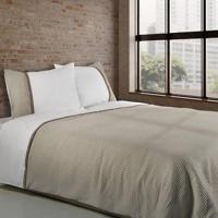 Dommelin Dommelin Dekbedovertrek Bari Percal 200TC Kaki-Nootmuskaat 260x200/220 cm - thumbnail