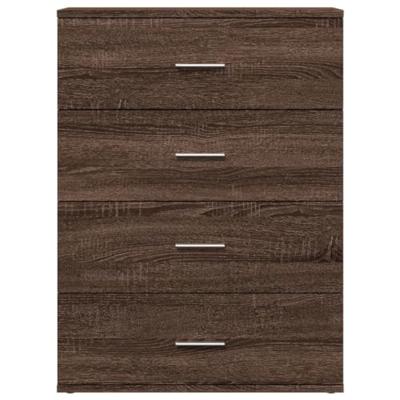 Dressoir 60x39x80 cm bewerkt hout grijs sonoma