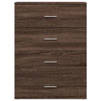 Dressoir 60x39x80 cm bewerkt hout grijs sonoma - thumbnail