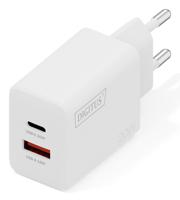 Digitus DA-10300 USB-oplader 20 W 1x USB-A, 1x USB-C Wit - thumbnail