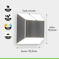ECO-Light FLOYD 1140113 LED-buitenlamp (wand) LED LED 7.00 W RVS - thumbnail